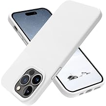 GGM G Y M & AKSESUAR iPhone 14 Pro Max ile Uyumlu  i Kadife D  Mat Yap ya Sahip Koruma Sa layan Lansman Silikon K l f Beyaz