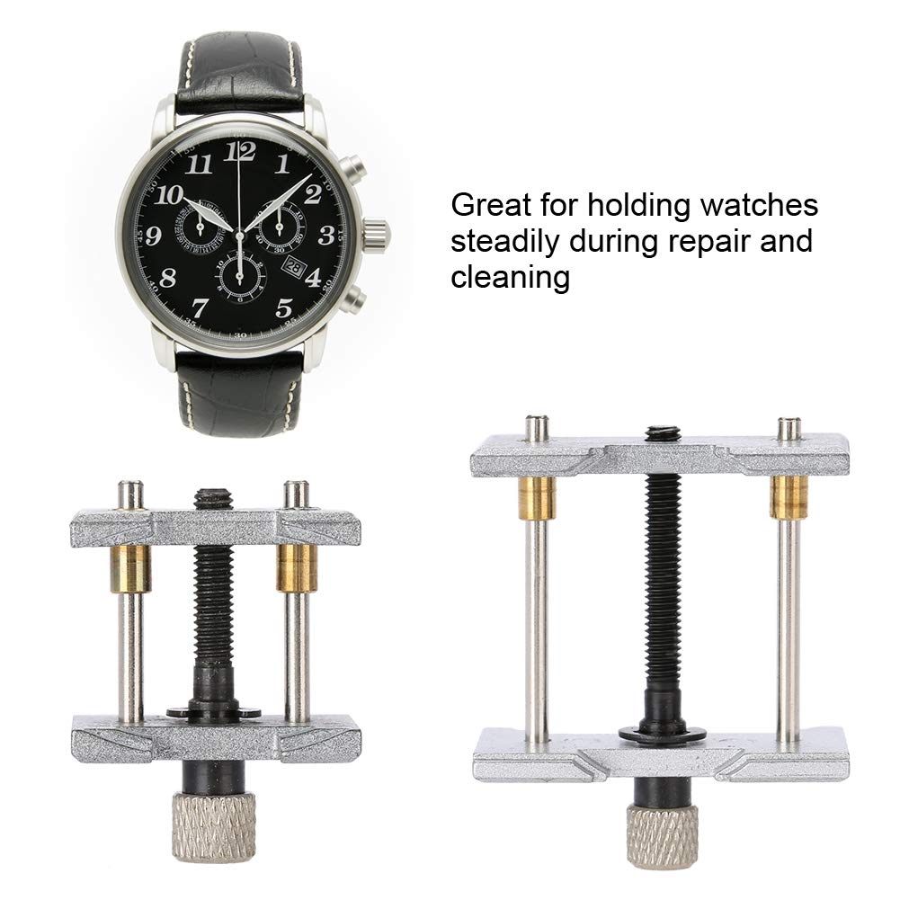 Watch Movement Holder, 2 in 1 Wristwatch Case Repair Tool, Metal Chrome Vanadium Steel, Watch Repair Tools & Kits, Jewelry Making, Crafts