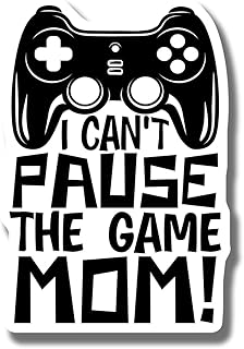 Funny Video Game Magnet - Gamer Gift - I Can't Pause The Game Mom - Refrigerator Decor - Geeky Kitchen Magnet - Nerdy Fridge Magnet - Car Magnet AAMT1270