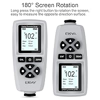 Vista 4 de Eray Medidor Digital de espesor de capas de pintura con retroiluminación pantalla LCD, gris, 1