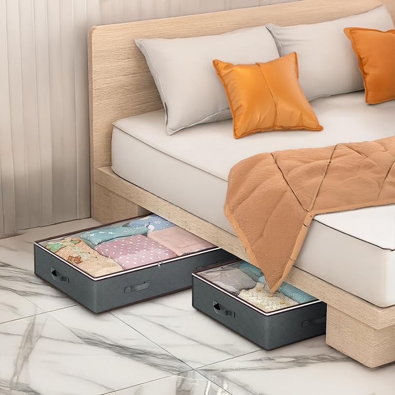 Miniatura 5 de Contenedores de almacenamiento para debajo de la cama, organizadores de armario y contenedores de almacenamiento, bolsas de almacenamiento plegables