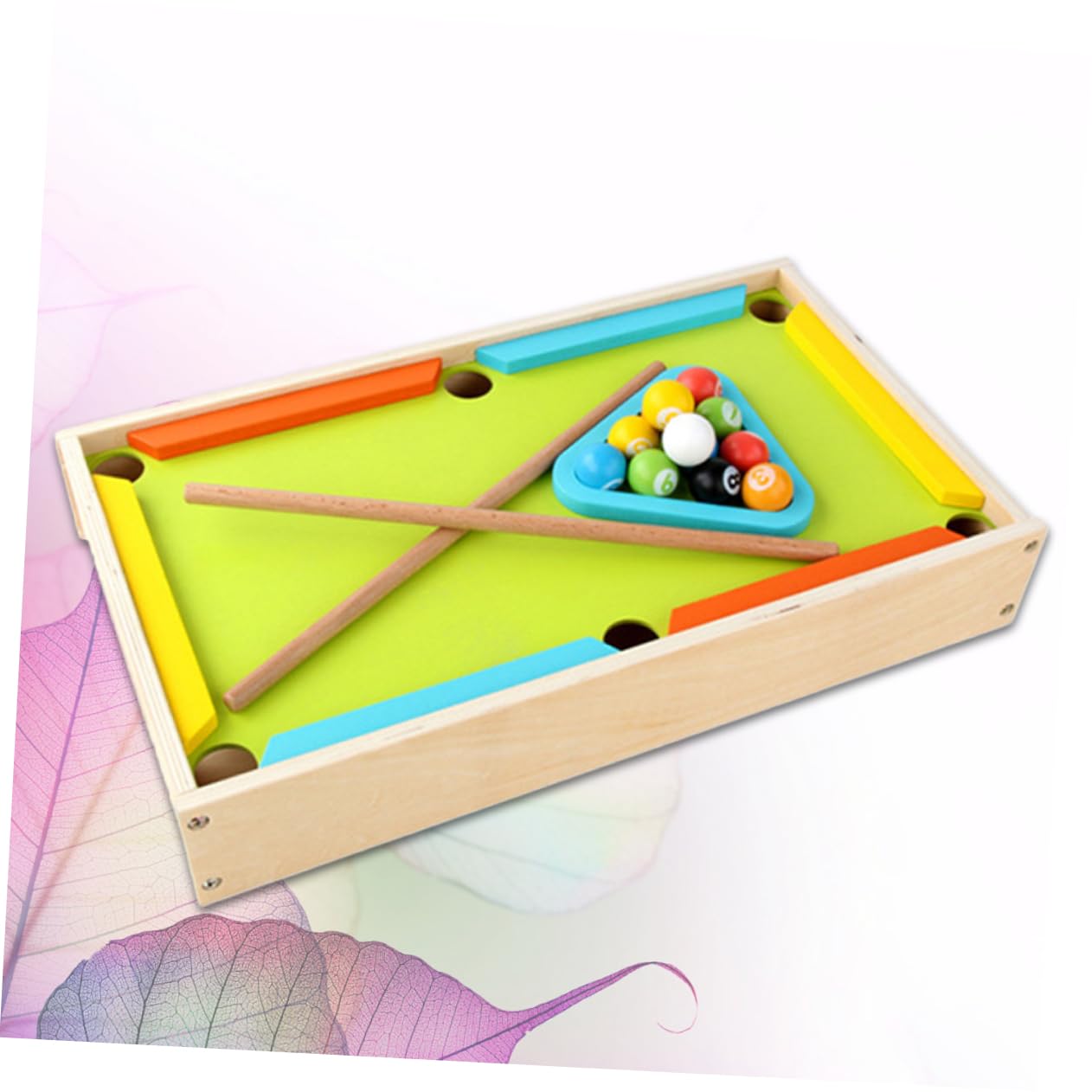 Mini Biliardo da Tavolo in Legno, Gioco Educativo per Ragazzo Ragazza | Festa Scuola Decor, Forniture Didattiche, Biliardo Mini per Apprendimento Precoce