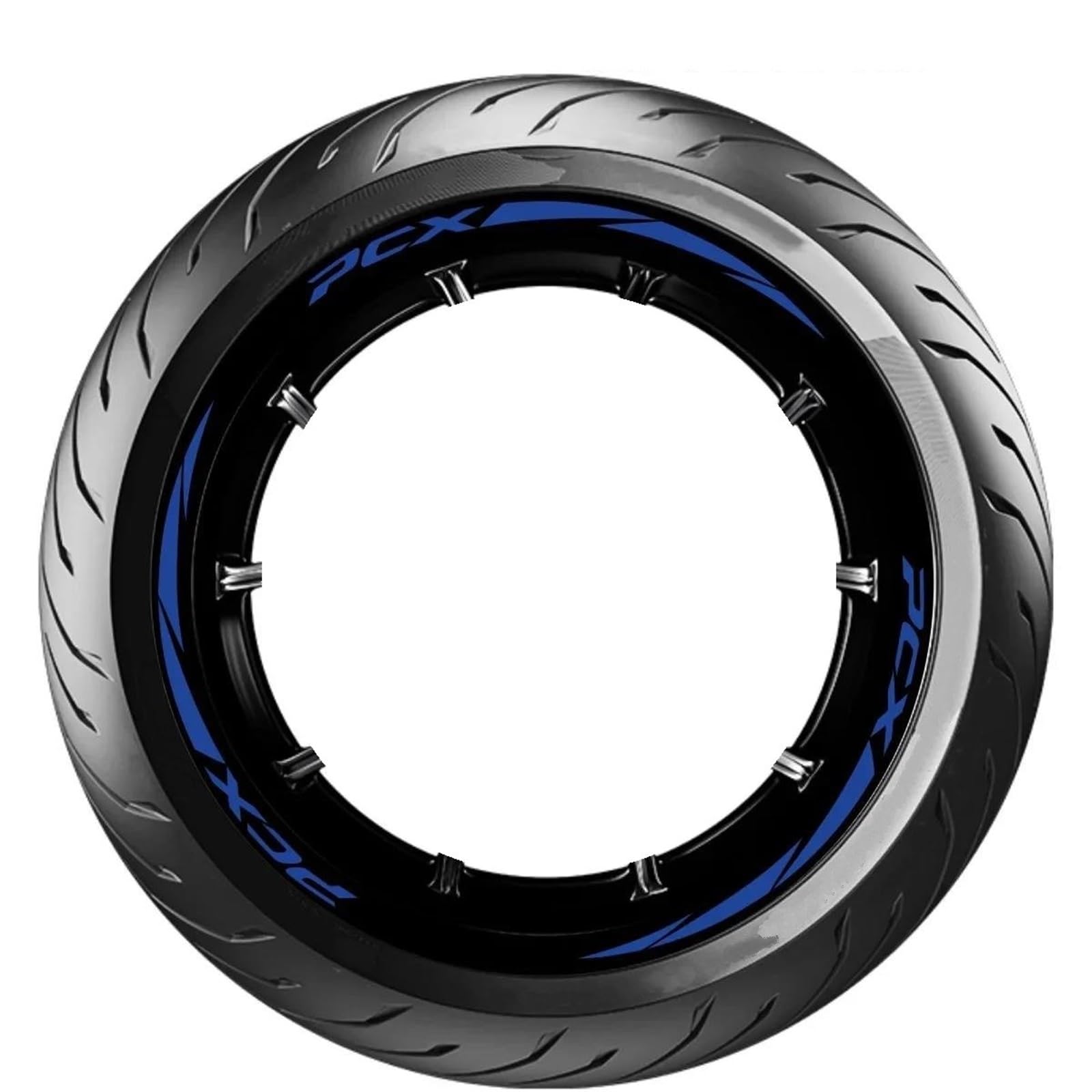 Wheel Stickers Motorcycle Wheel Sticker for PCX 125 150 160 PCX125 PCX150 PCX160 Decals Reflective Stripe Tape Decal Rim Reflective Decal