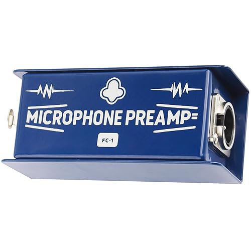 Chkenono Mic Preamp Gain for Podcasting, Studio Recording & Live Performance, Mic Booster to Boost Signal Strength & Improve Sound Clarity, Compatible with Cloudlifter, Shure SM7B & Electro-Voice RE20