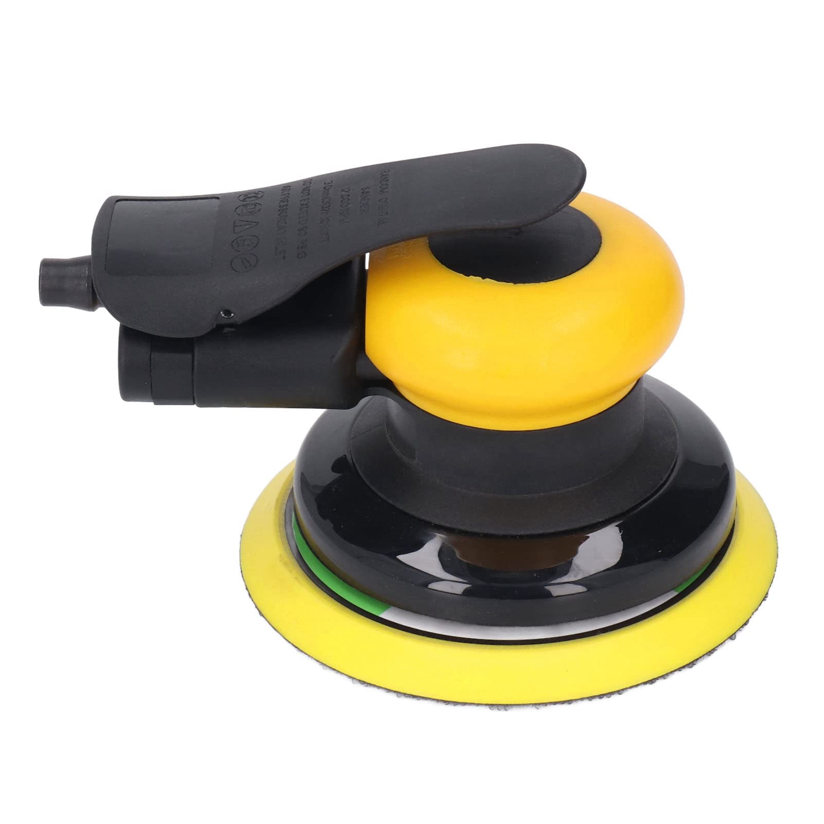 5in Air Powered Sander, High Speed Pneumatic Random Orbital Sander, Zinc Alloy Construction for Stable, Fast Polishing of Metals, Furniture and Car Bodies