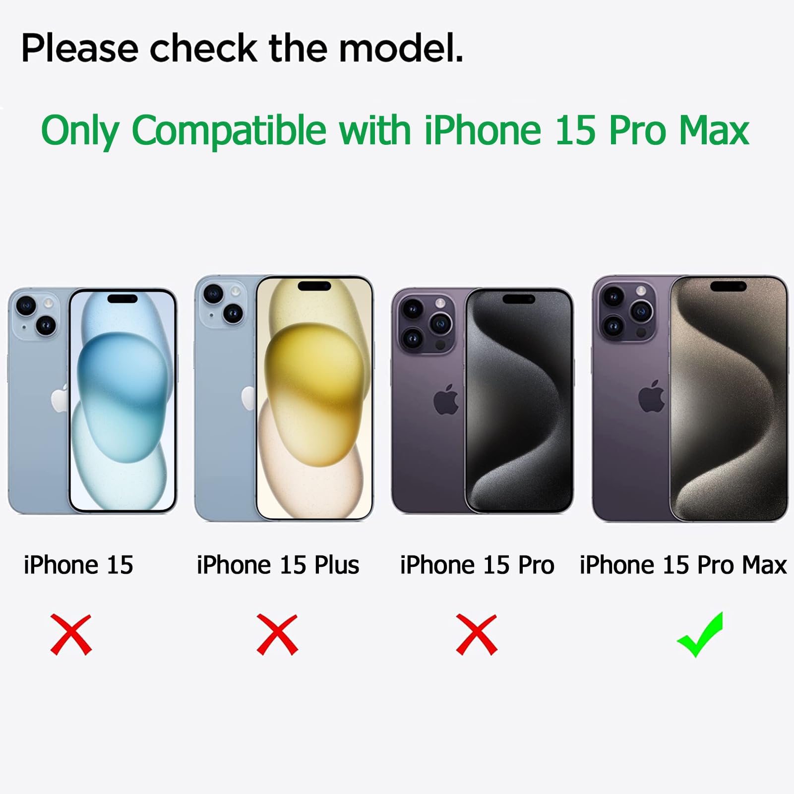 Battery Case for iPhone 15 Pro Max, Upgraded 12000mAh Battery Pack Rechargeable Charger Case with Wireless Charging Compatible for iPhone 15 Pro Max (6.7 inch) External Battery Charging Cover (Black)