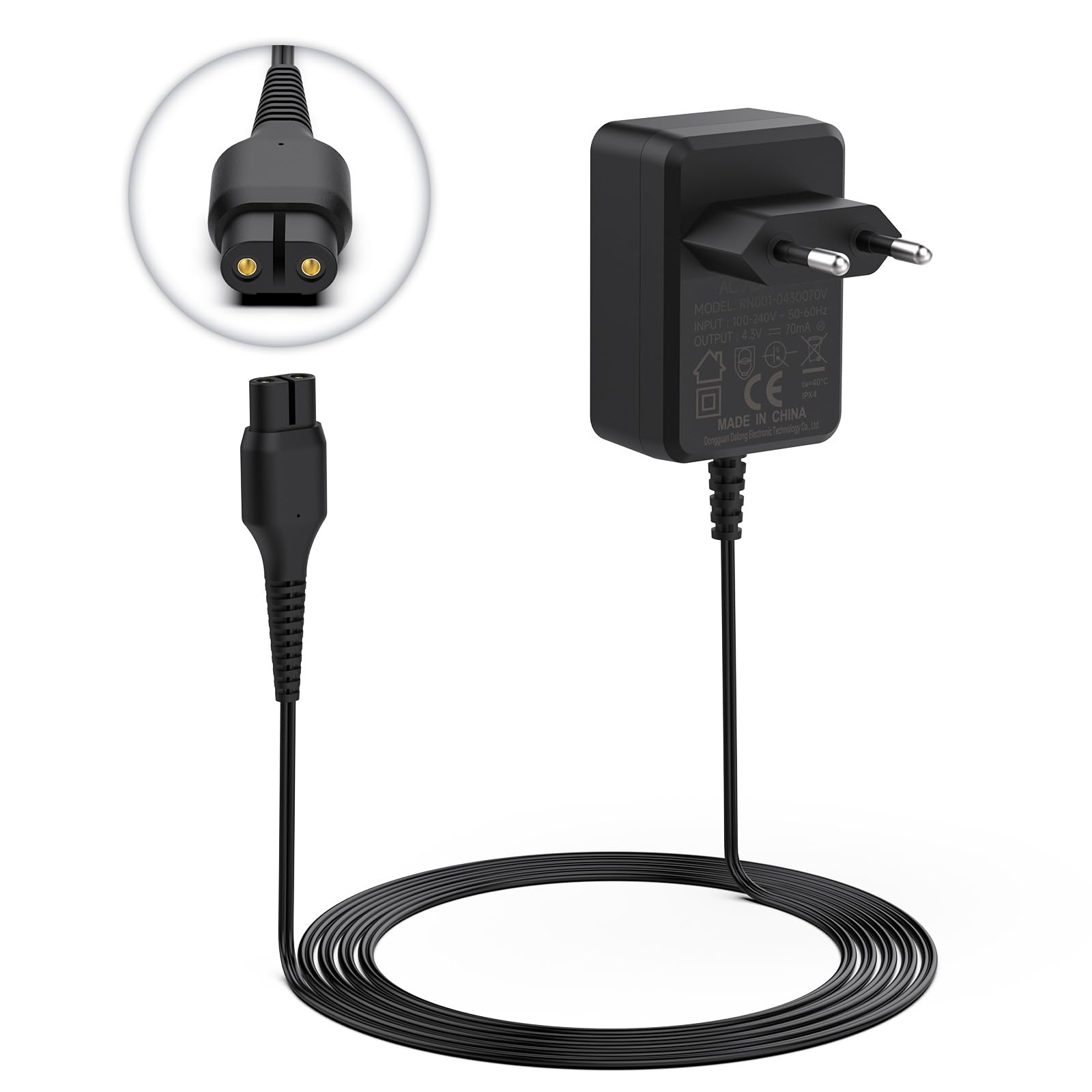 One Blade Cargador 4.3V para Philips OneBlade QP2520 QP2570 QP2620 MG3730 MG3720 MG5720 MG5730 BT3208 BT3206 A00390 Afeitadora Adaptado