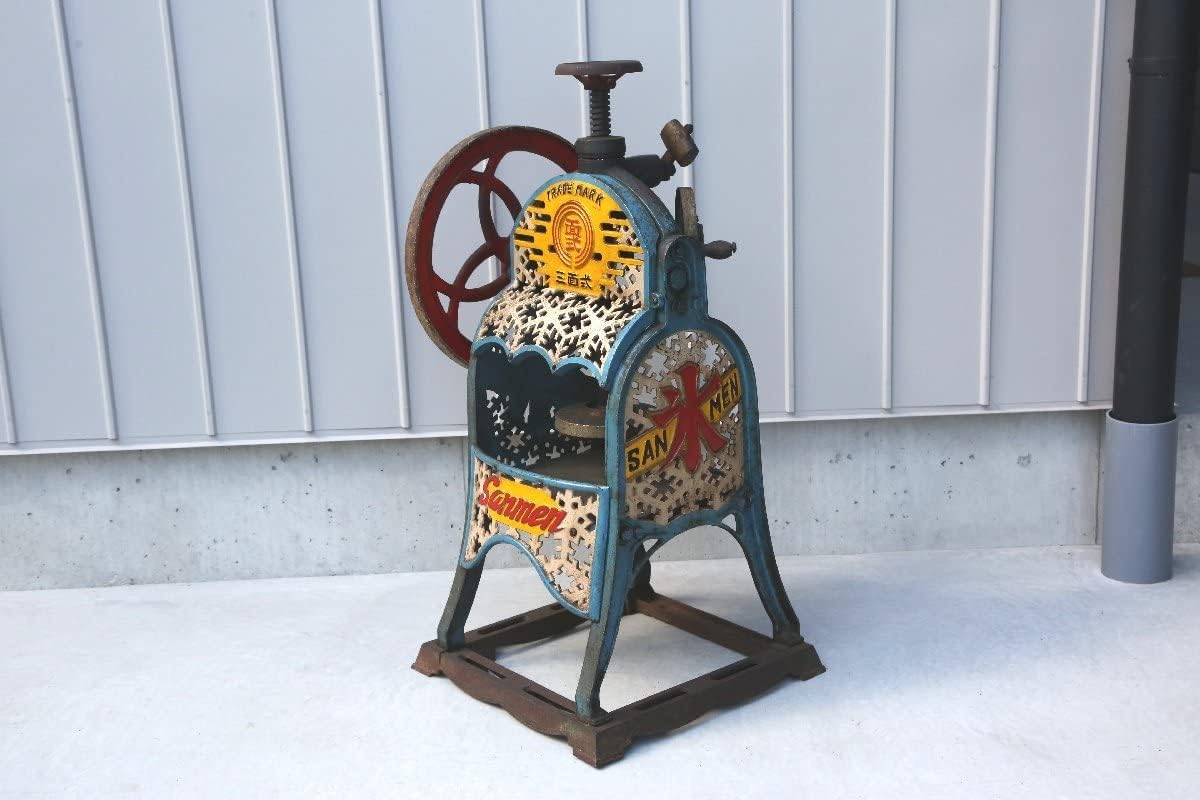 手動かき氷機 SANMEN 面式 TRADE MARK 昭和レトロ レア アンティーク