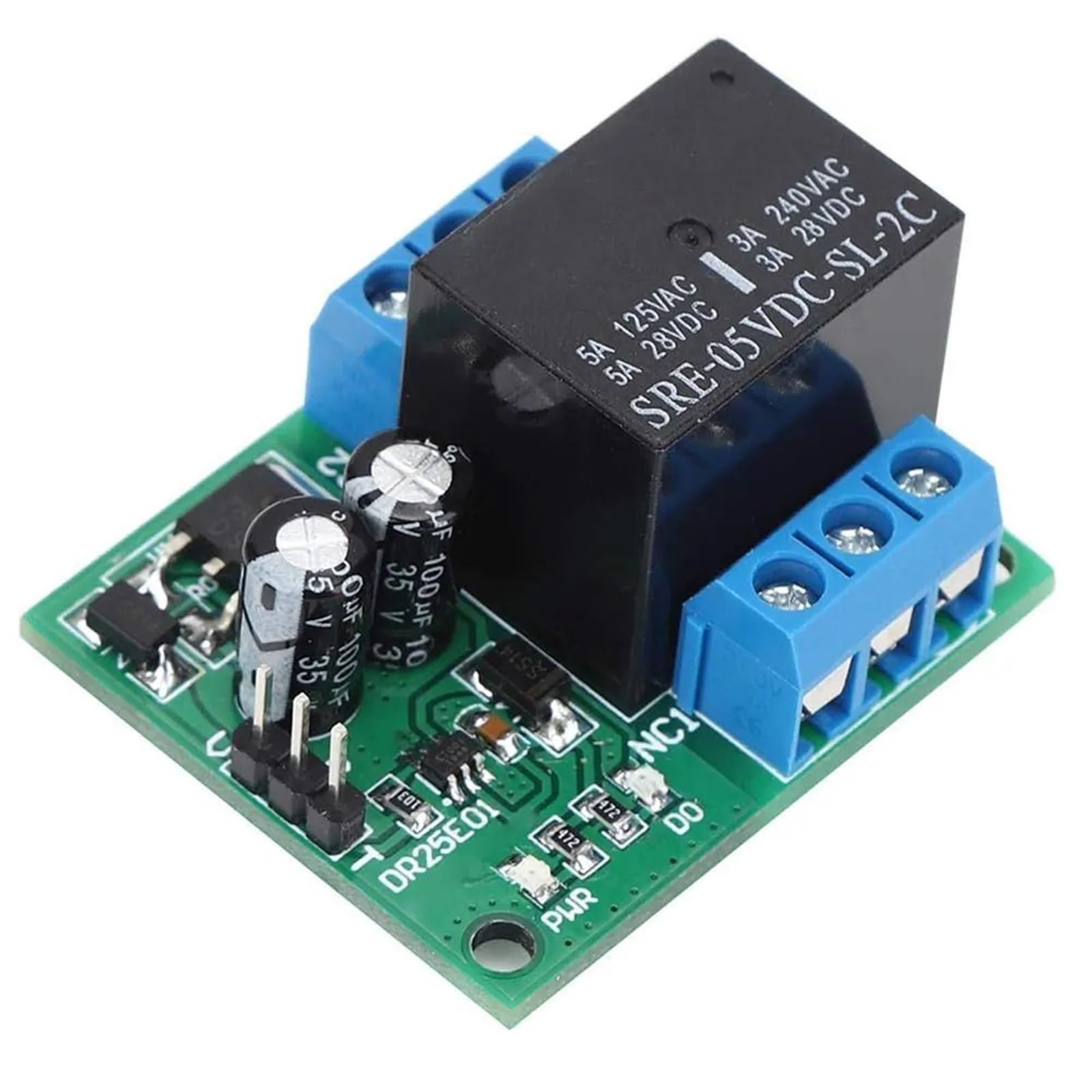 Relé de CC de 5 V bipolar biestable de 1 unidad con interruptor electrónico 5