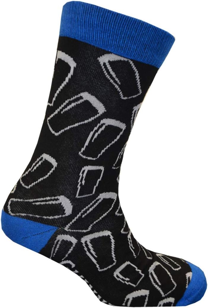 Black And Blue Guinness Pint Design Luxury Daywear Socks Amazon.co.uk