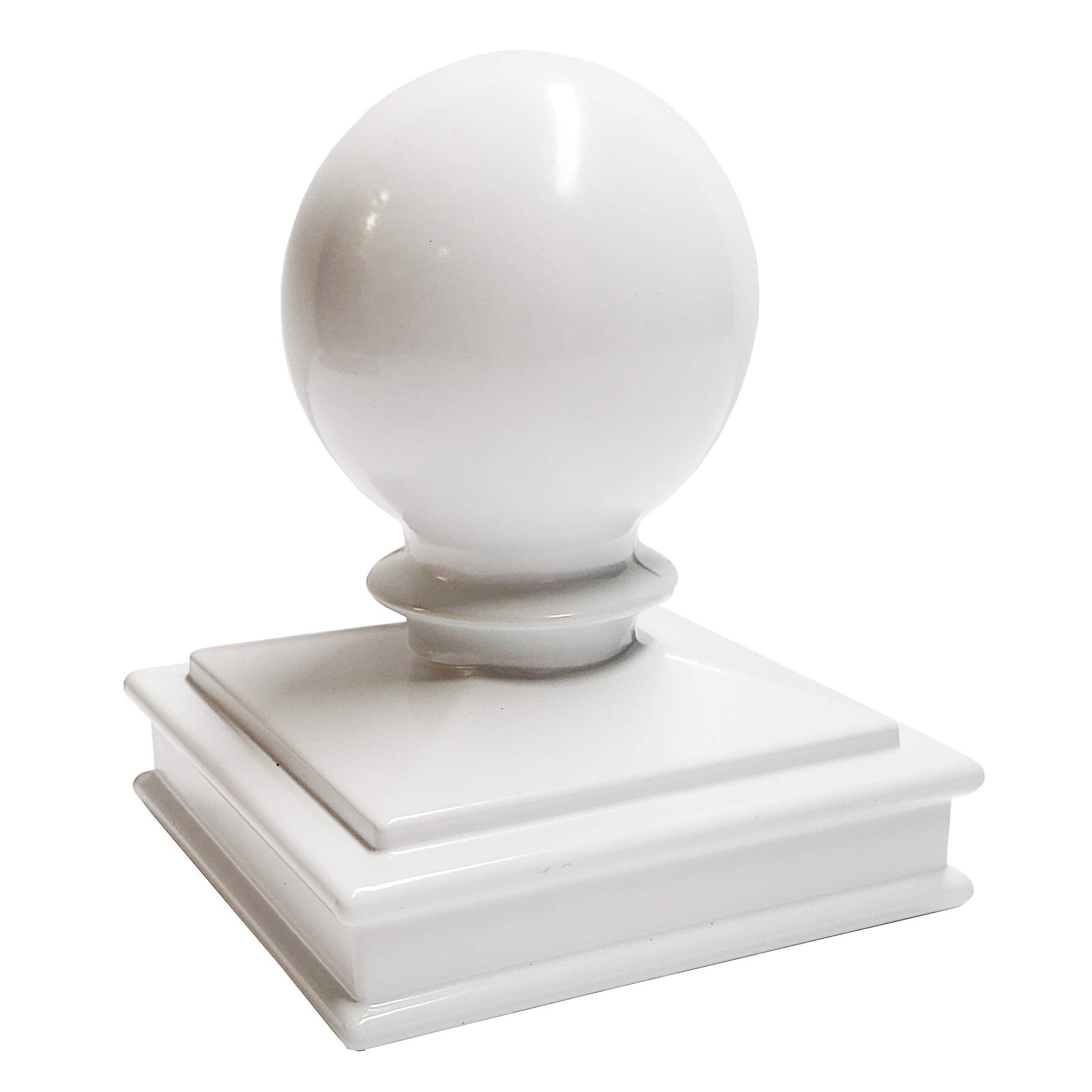 Capuchon de poteau aluminium blanc 7,6 cm au design épuré et résistant