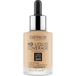 Catrice | HD Liquid Coverage Foundation | Flawless, High Coverage | Vegan & Cruelty Free (036 | Hazelnut Beige)