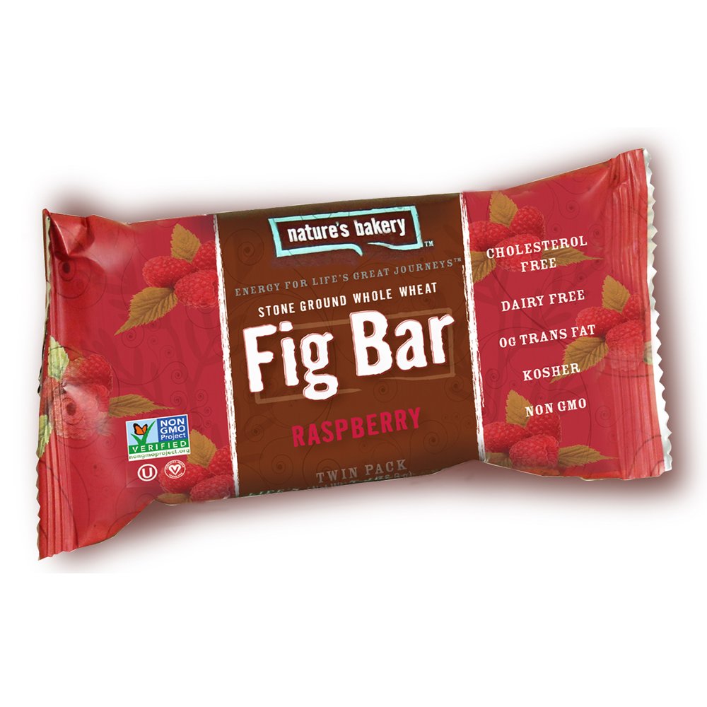 Nature's Bakery Whole Wheat Fig Bar, Raspberry, 6 Count (Pack of 12)