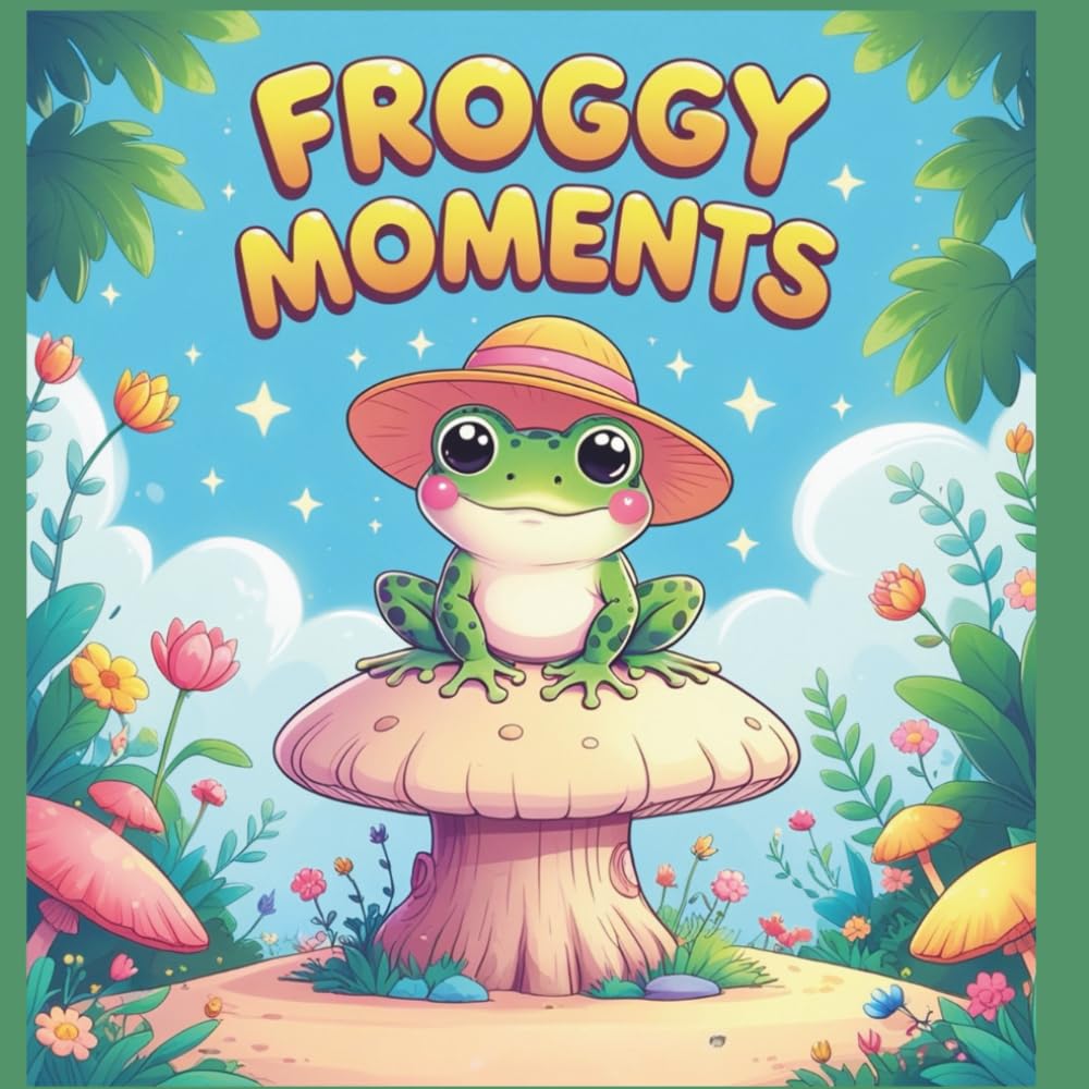 Froggy Moments: A Cute Frog Coloring Book: Fun Adventures with Cheerful Froggy Friends for Relaxation