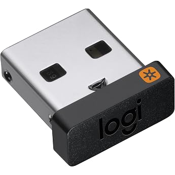 Logitech  Unifying USB receiver - Black 2.4GHz Wireless Technology USB Compatible with Logitech Unifying Devices Mice/Keyboards PC/Mac/Laptop - Black