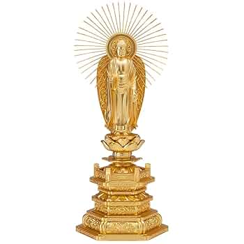 【 阿弥陀如来像 】 仏壇仏具 仏像 浄土真宗本願寺派 Amazon|仏壇屋 滝田商店 西阿弥陀如来(浄土真宗本願寺派) 合金