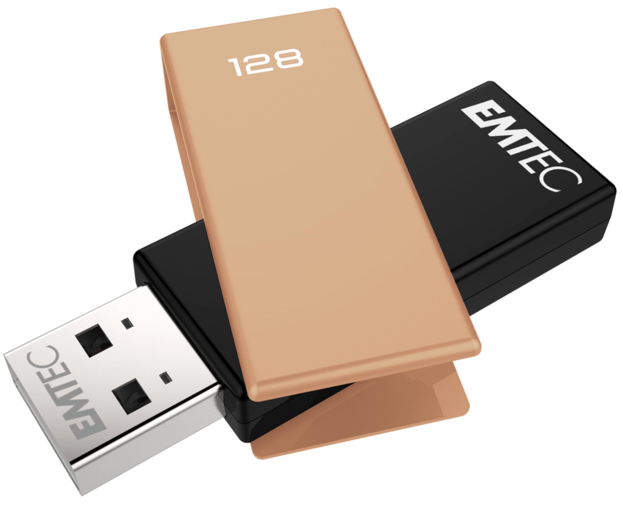 Clé USB EMTEC 8 Go – Métal Zinc, Design Noir/violet, USB 2.0, Portable Et Résistante