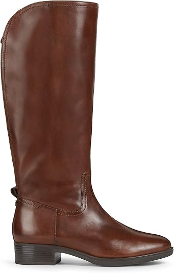 Bottines Geox Felicity Pour Femme - Cuir Lisse Avec Bride Décorative - Talon 3.5 Cm - Respirables Et Confortables