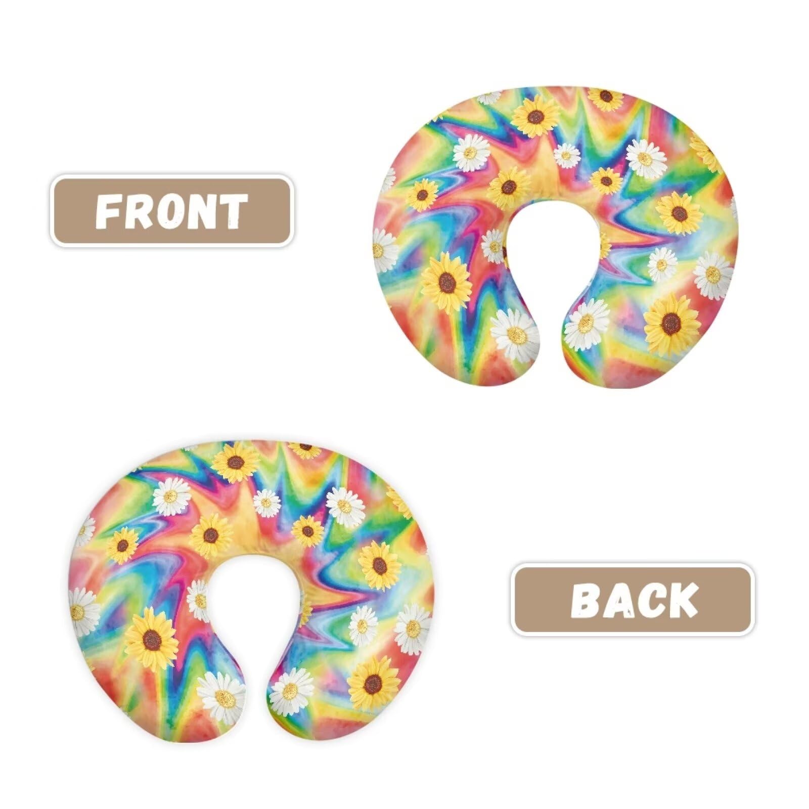 Urndoeng Nursing Pillow for Baby Girl,Nursing Pillow Cover,Breastfeeding Essentials,Feeding Pillow Cover,Nursing Pillow Case for Newborn,Colorful Tie Dye Print