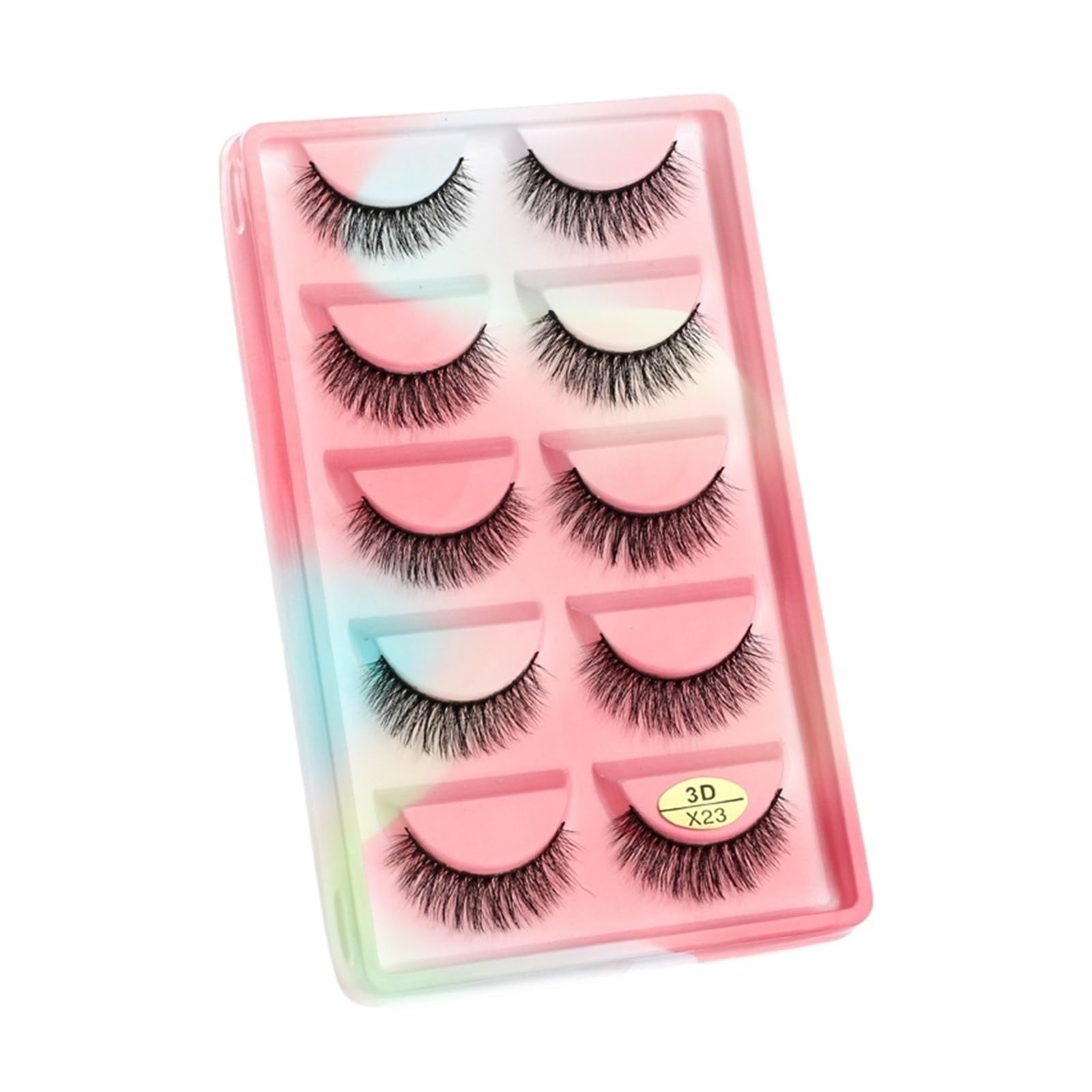 UAMOU Mink Eyelashes 10 50 100 Boxes Fluffy 3D Mink Lashes Makeup Natural Long Volume False Eyelashes Bulk