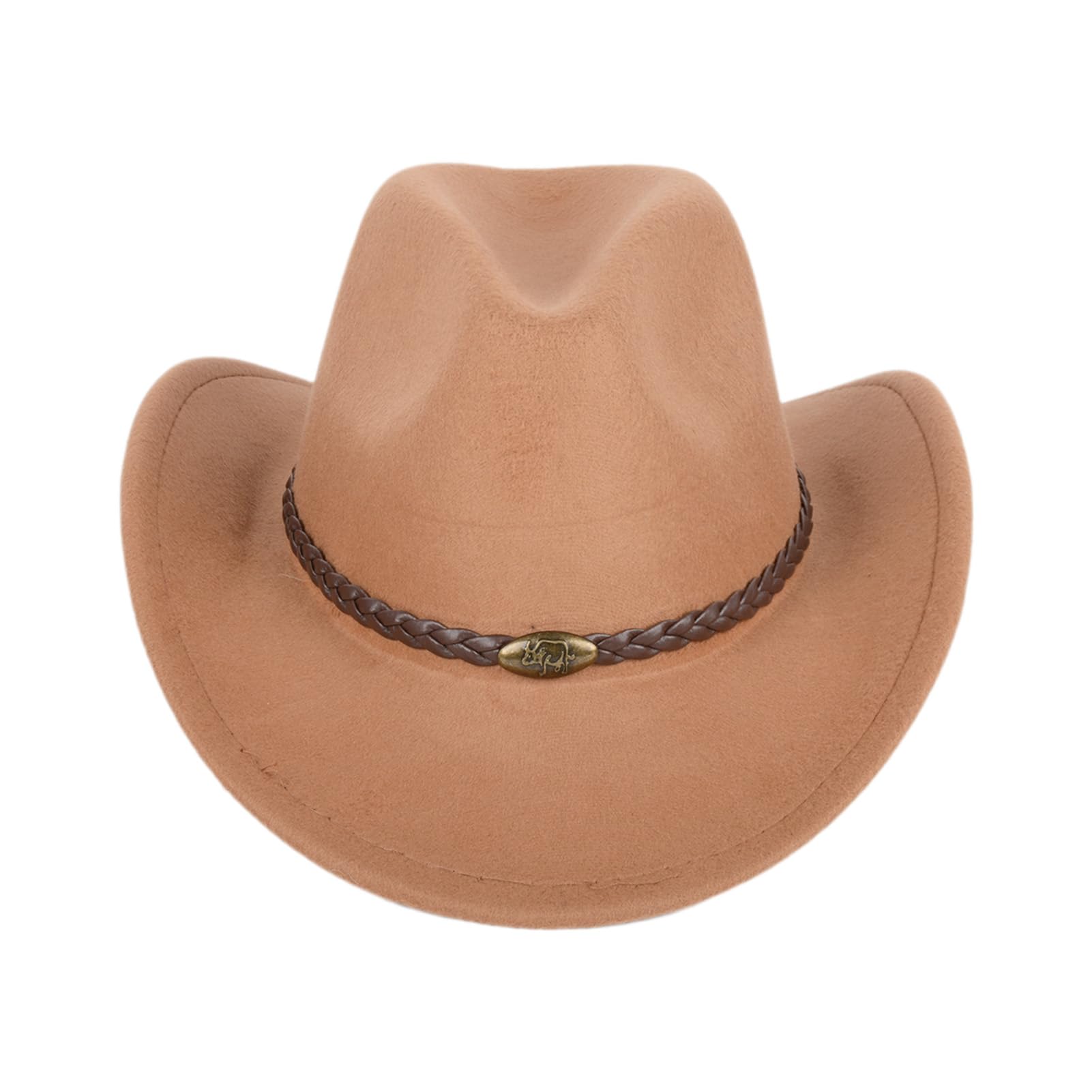 Sombrero vaquero para hombres y mujeres, ligero, hecho a mano, duradero, ala ancha, occidental, para vaqueros, vaqueras, mujeres, color caqui