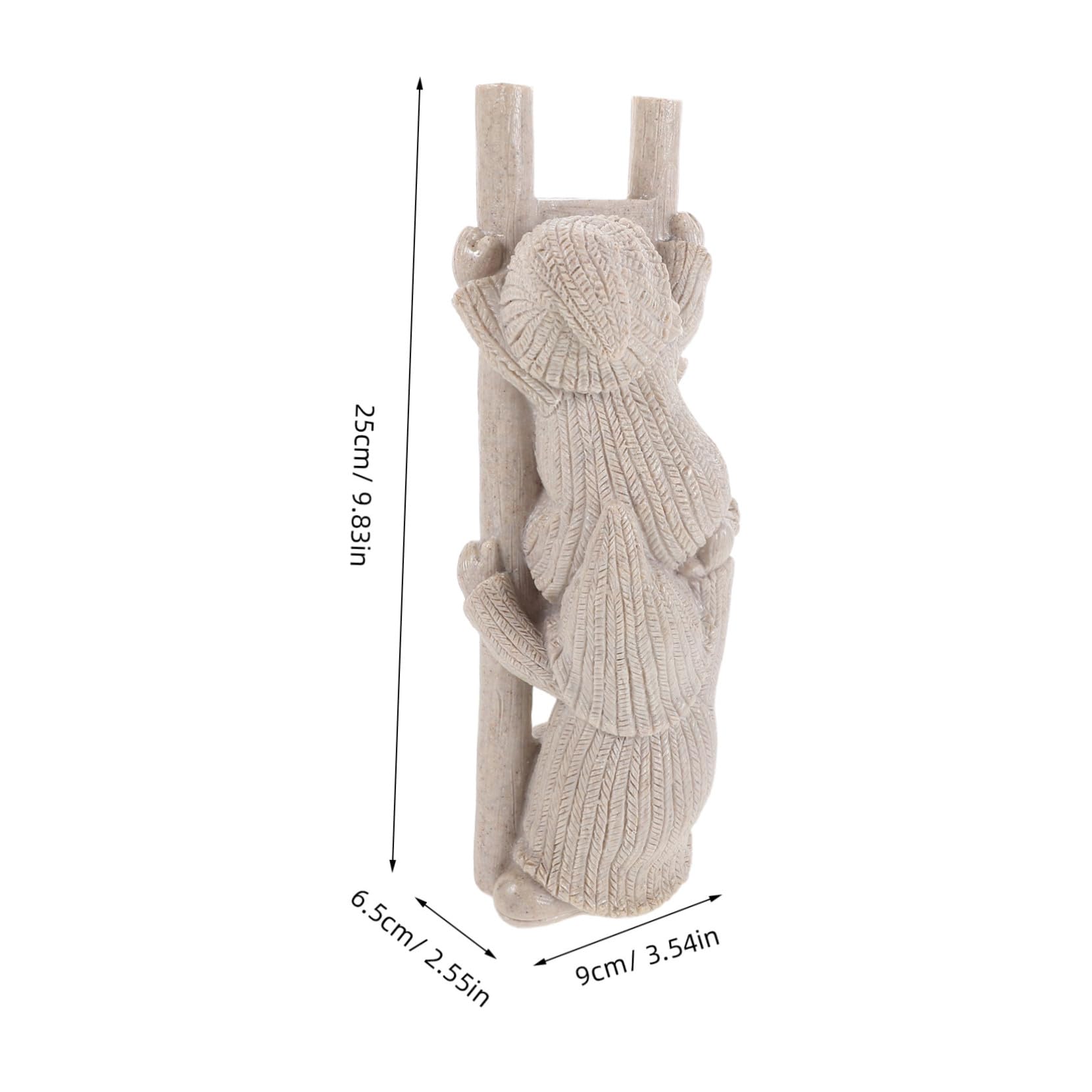 Abaodam Statue de GNOME Grimpeur en Résine, Décor de Noël pour Jardin