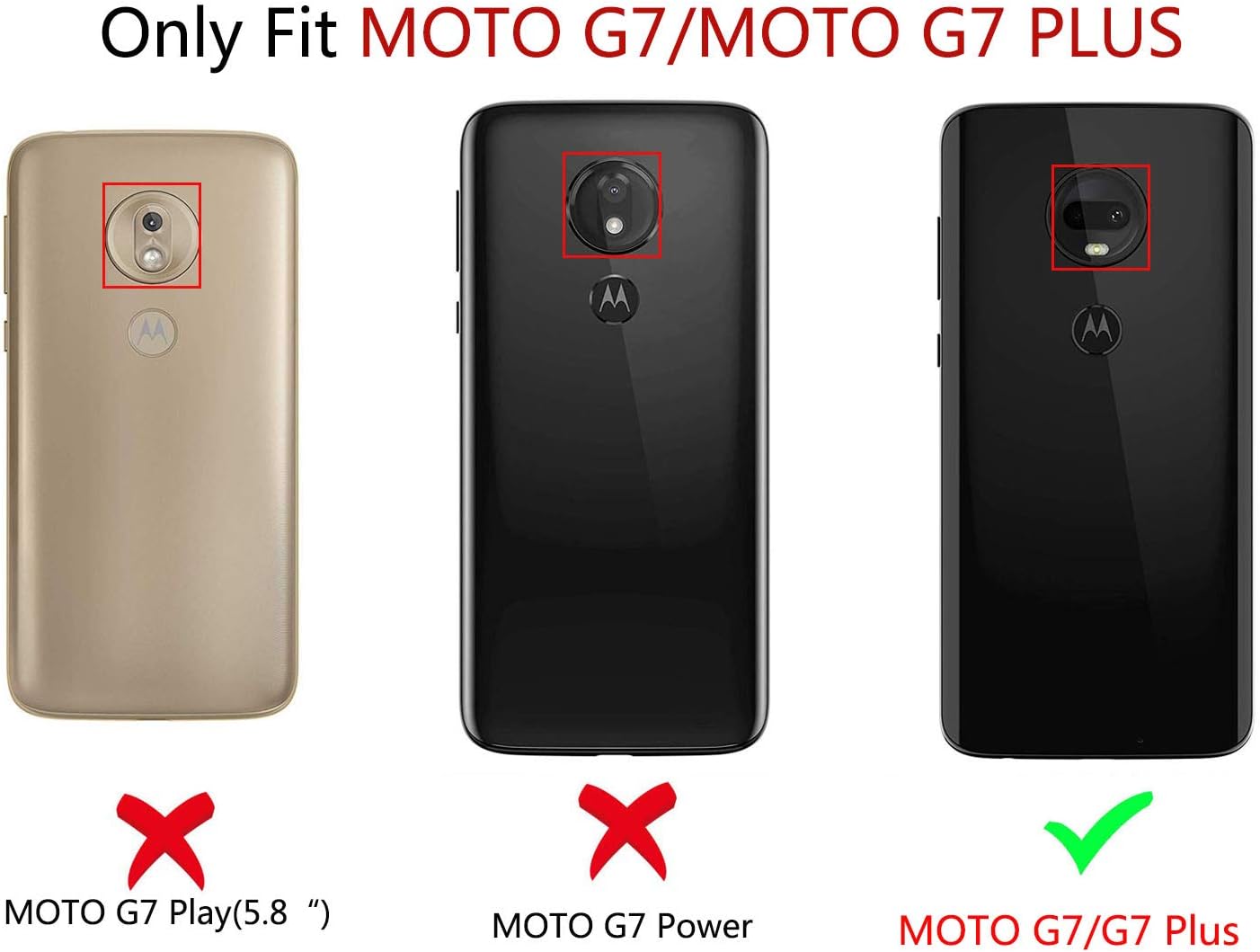 Ownest Compatible Moto G7 Case/Moto G7 Plus Case,Anti-Scratch Silicone Plastic Shell Built-in Magnetic Metal Plate,Resistant Thin Lightweight Slim Protective Cases for Motorola Moto G7-Blue