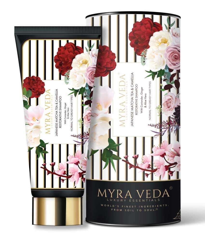 Myra Veda Luxury Essentials Natural Shampoo for Damaged Hair | Japanese Matcha & Aloe Vera | Citrus Scent | Green | Women, Normal to Greasy Hair | Unisex Adult-picture-14
