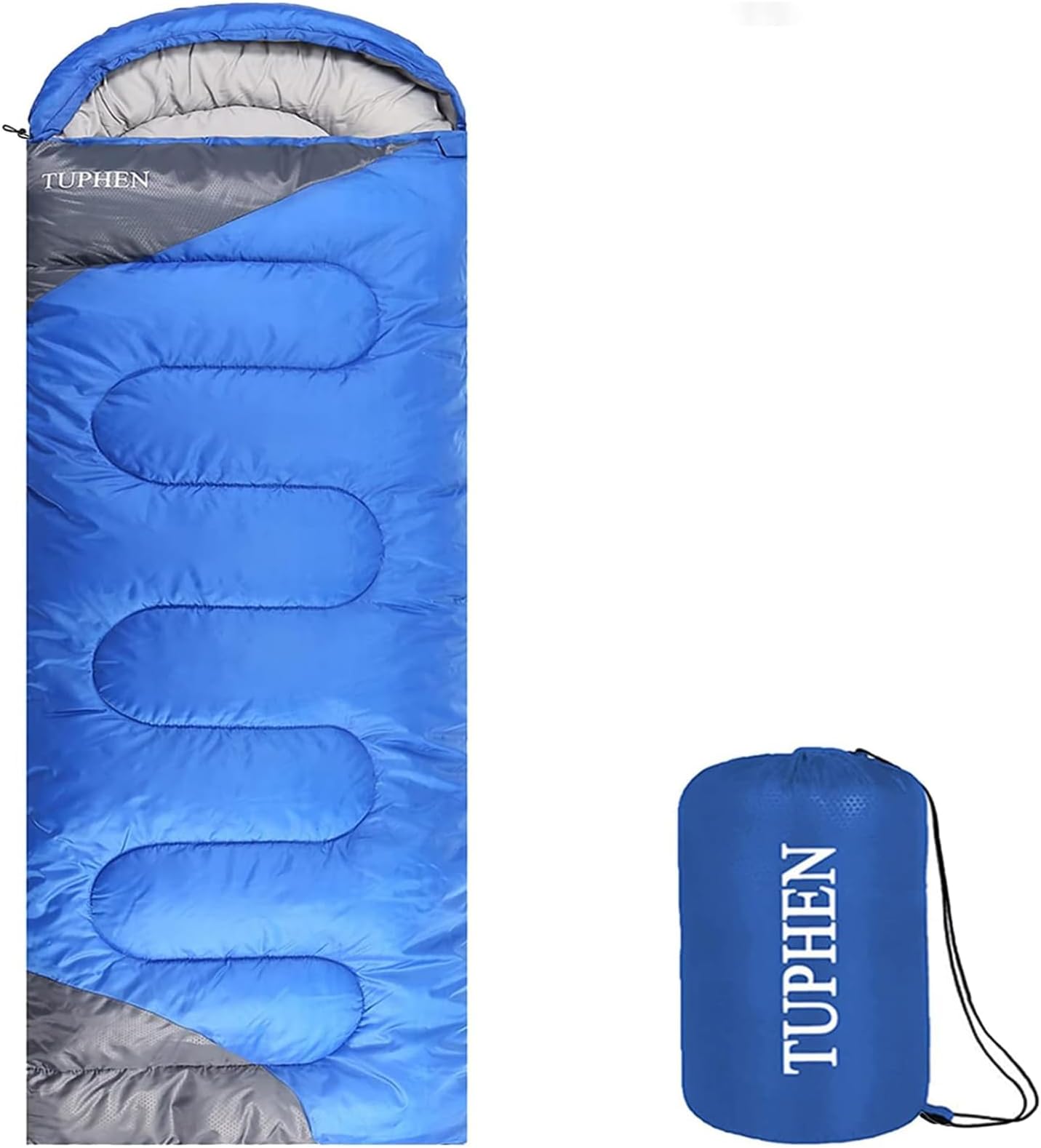 tuphen Sleeping Bag - 3-4 Seasons Camping Sleeping Bags for Adults for Hiking, Backpacking, Cold Weather & Warm Lightweight Travel Gear