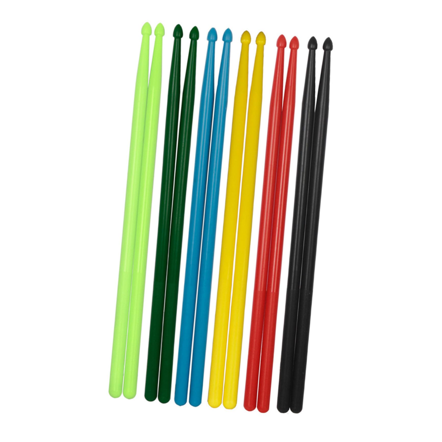 Baguettes de Batterie 5A en Nylon, 5 Paires pour Concerts et Pratique
