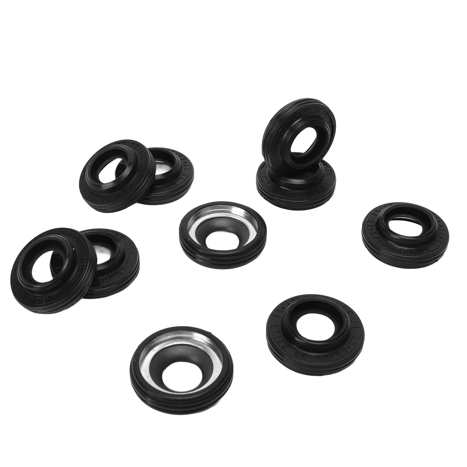 Kit di guarnizioni per compressore Torvex, set di guarnizioni a labbro per albero in gomma da 10 pezzi compatibile con compressore CA DKS32C per la riparazione dell'aria