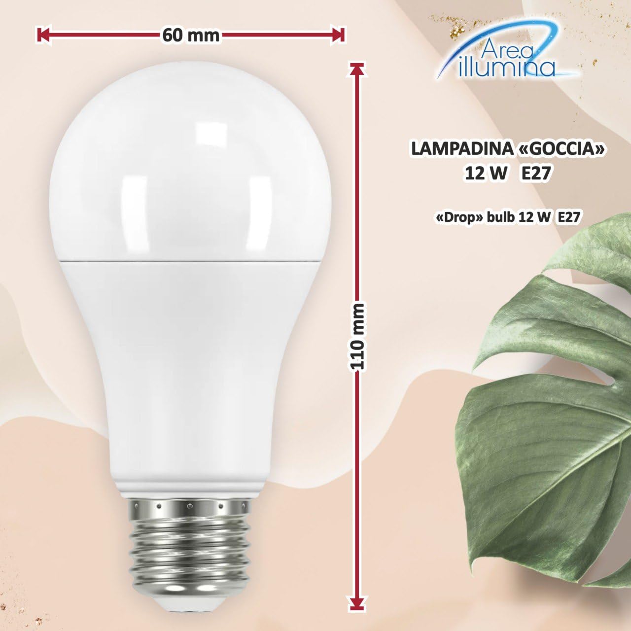 LAMPADINA LED VINTAGE E27 4W DIMMERABILE 80 lumen 2200K LUCE CALDA ALIEN SMOKE