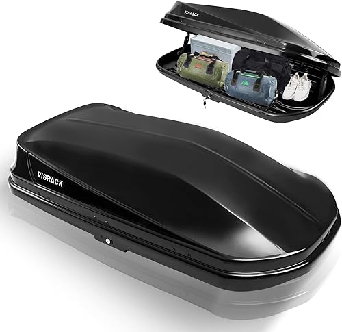 Caja de carga impermeable para techo con organizador de maletero de automóvil, caja de almacenamiento de techo resistente, caja de almacenamiento de