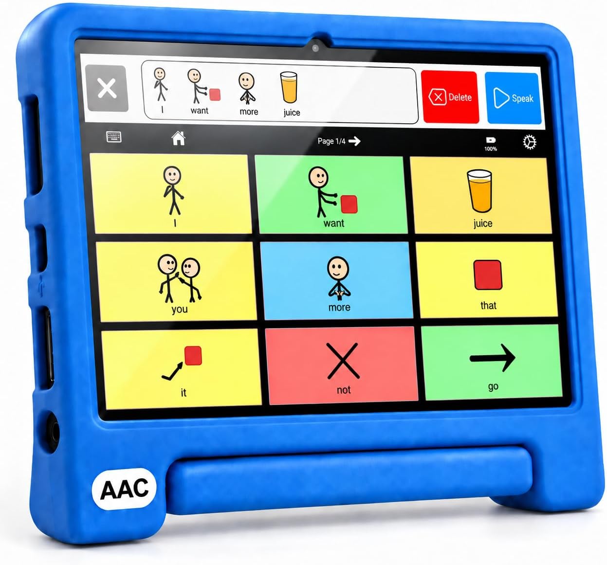 TalkingTiles AAC Device for Autism and Speech Therapy - Communication Tablet for Nonverbal, Speech Delay, and Non-Speaking Talker Tool - Alternative to PECS Cards and Speller Board