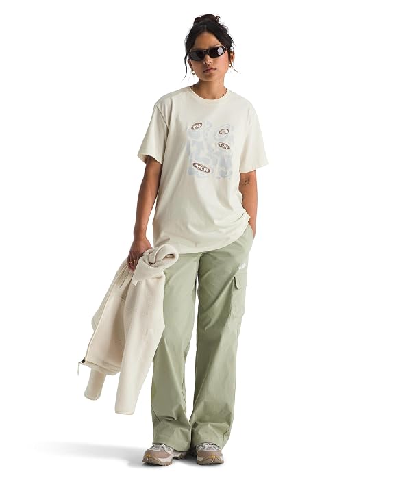 The North Face Women's Evolution Phrase Short Sleeve Tee, Wht Dune, XL by The North Face - Used condition - Image 3