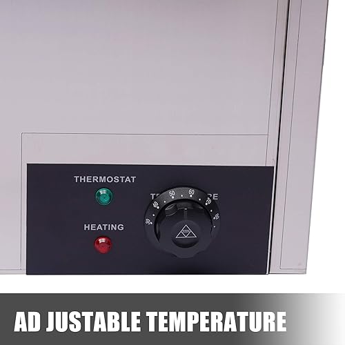 Miniatura 6 de Servidor de bufé de 6 bandejas y calentador de alimentos de 850 W vaporizador eléctrico profesional de acero inoxidable de seis platos de 184