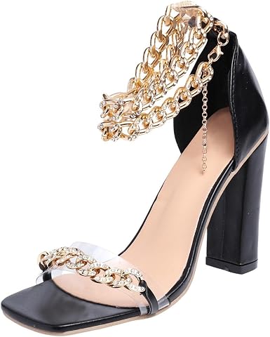 Amazon.com: siilsaa Sandalias para mujer de verano sexy 2022, sandalias de  tacón grueso, sandalias de playa, sandalias romanas : Ropa, Zapatos y  Joyería