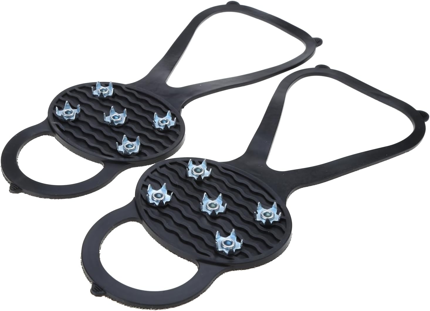 5 Teeth Ice Cleats Snow Grips Non Slip Gripper Spikes Ice Traction Cleats Snow Grips for Shoes and Boot Non Slip Gripper Spikes Outdoor Equipment