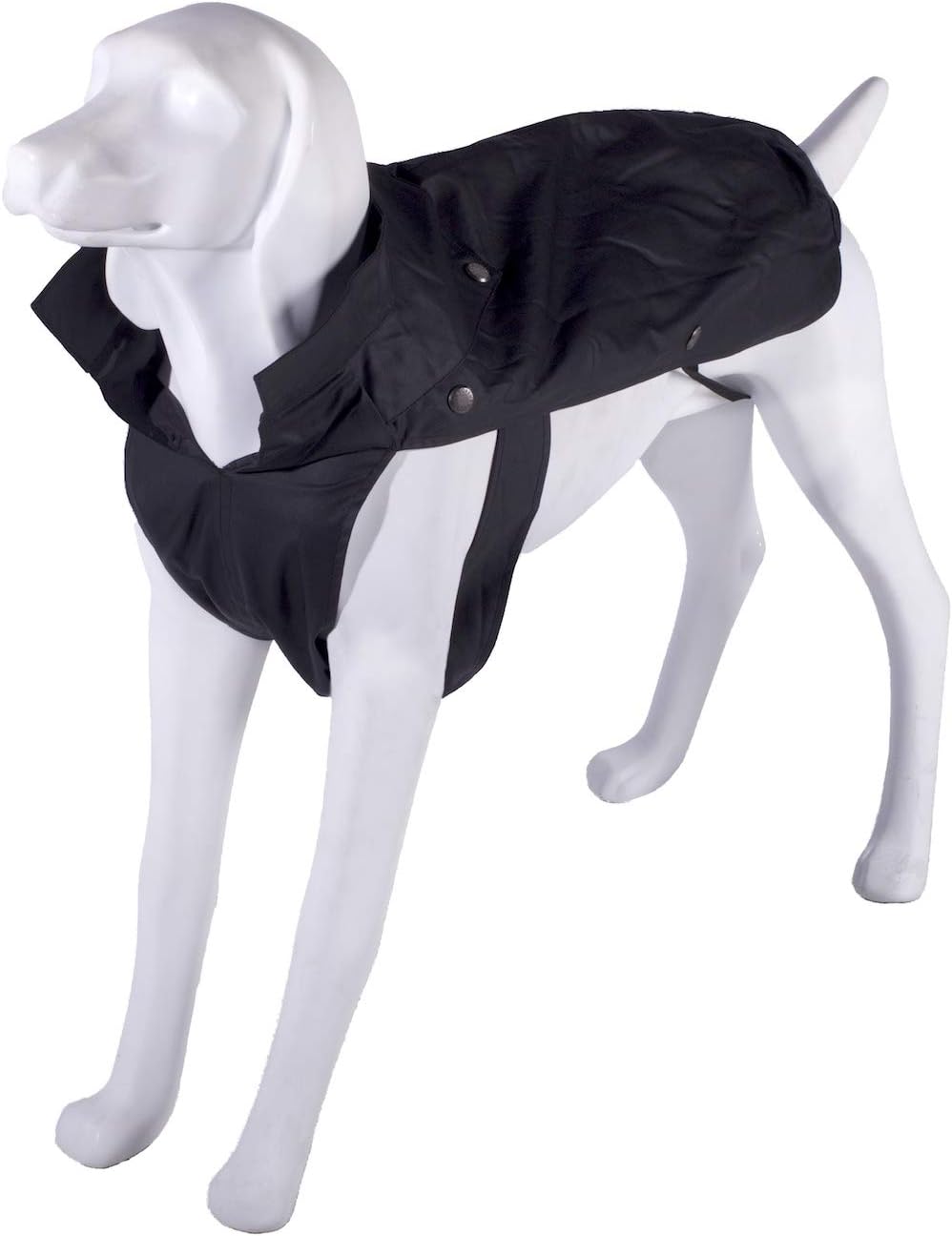 BOXEUR DES RUESBoxeur Des Rues Dog Collection Waterproof Coat for Dogs, Black, 43 cm