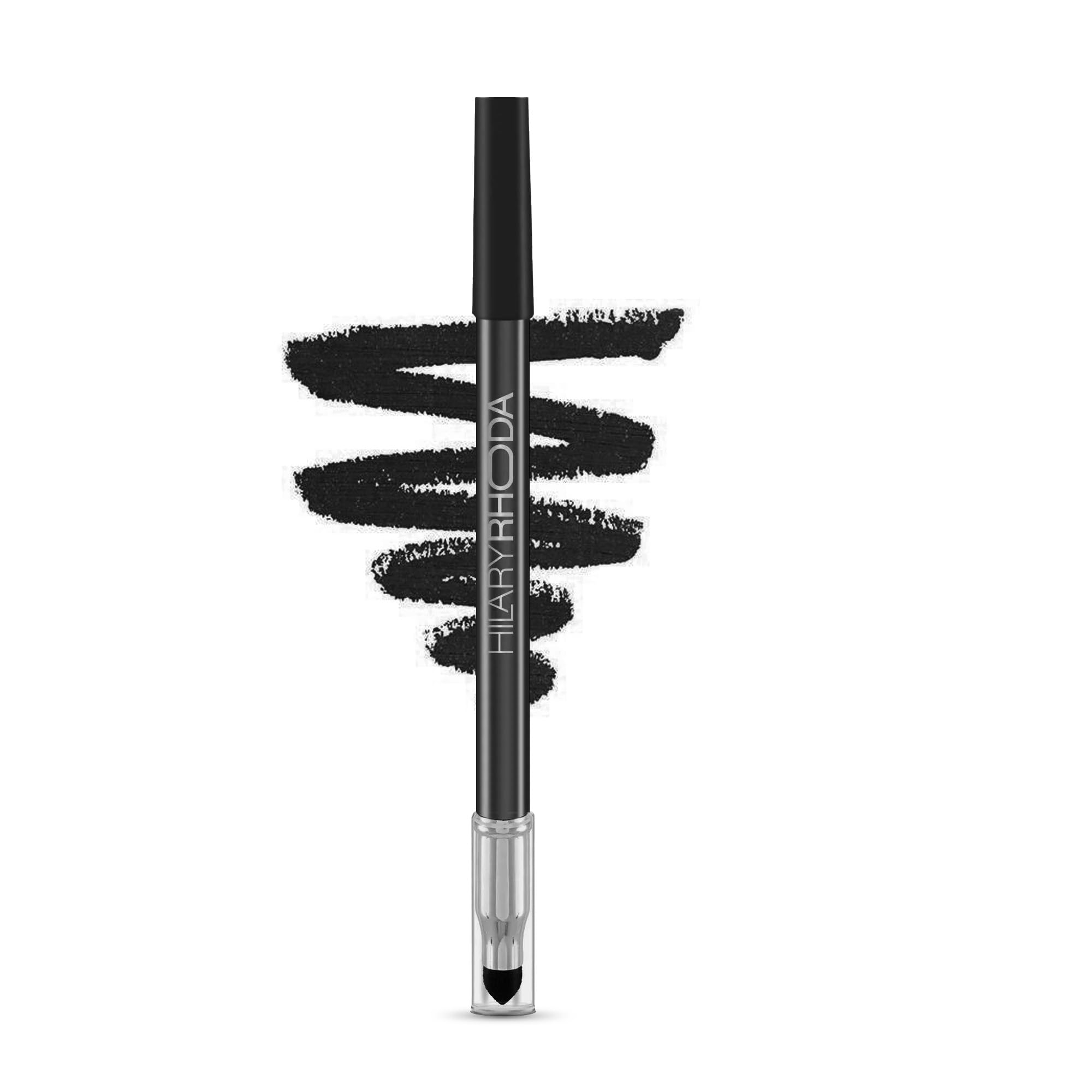 Hilary Rhoda Play n Blend Gel Eyeliner | One Stroke Application | Highly Pigmented | Matte & Shimmer Finish | 2 in 1 Smudger + Eyeliner | Butter Smooth Texture | 1.5g - (Black | Shade 03)