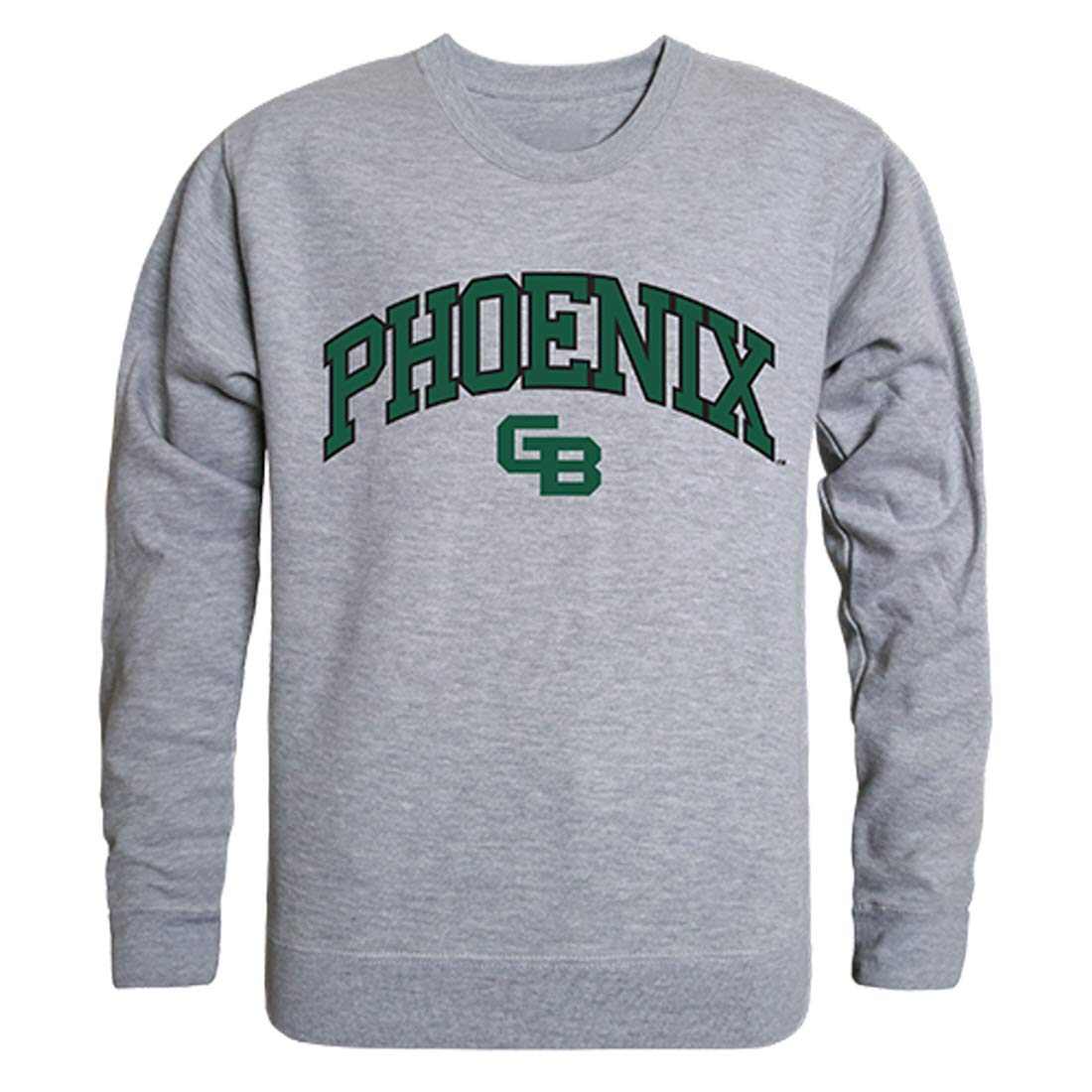 UWGB Wisconsin-Green Bay Phoenix NCAA Campus Crewneck Sweatshirt - Small, Heather Grey