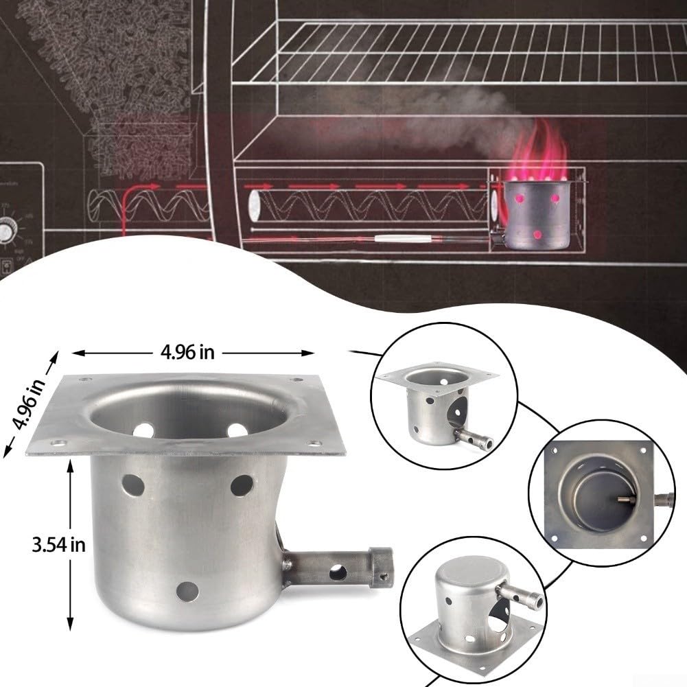 Grill Ersatzteile Set mit Schneckenmotor & Induktionsventilator für Pellet Grills – Kompatibel für Hot Rod Ignitor Kit Feuertopf
