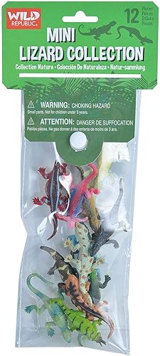 Miniatura 2 de Wild Republic Mini bolsa de polietileno de lagarto, regalos para niños, juguetes educativos, bolsa reutilizable, 12 piezas, mediana