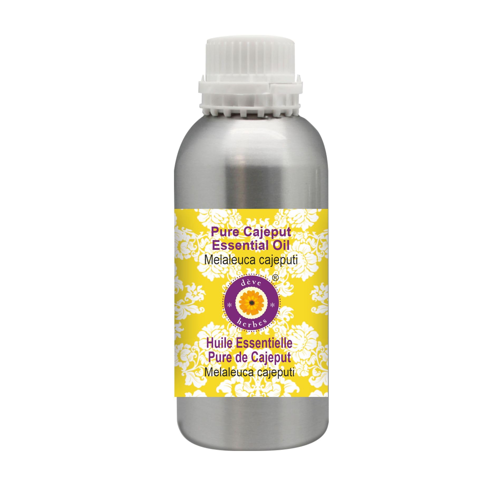 dève herbes Olio essenziale di Cajeput puro di (Melaleuca cajeputi) distillato a vapore di grado terapeutico naturale al 100% 1250ml (42.2oz)