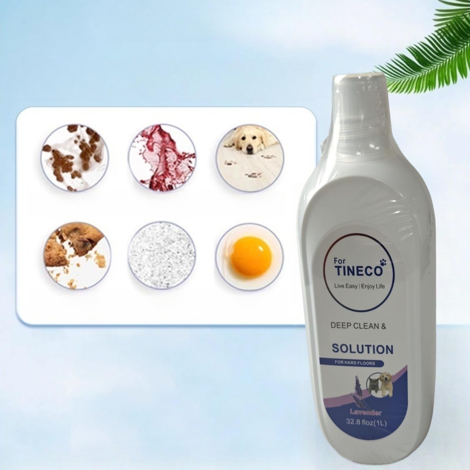 Solución de limpieza para fregadoras de pisos. Compatible para TINECO IFLOOR 3, iFLOOR 3 Breeze Complete, iFLOOR 5 Breeze Complete. Soluciones de limpieza para múltiples superficies, 1 L (33.8 onzas l