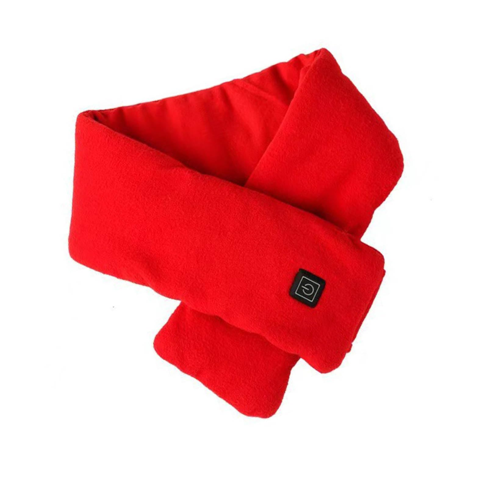 Piceioep Smart Thawing Muffler Rechargeable Warmed Muffler with 3 Customizable Levels Ventilated Fabric Cold Weather Essential Concept Modifiable Temperature