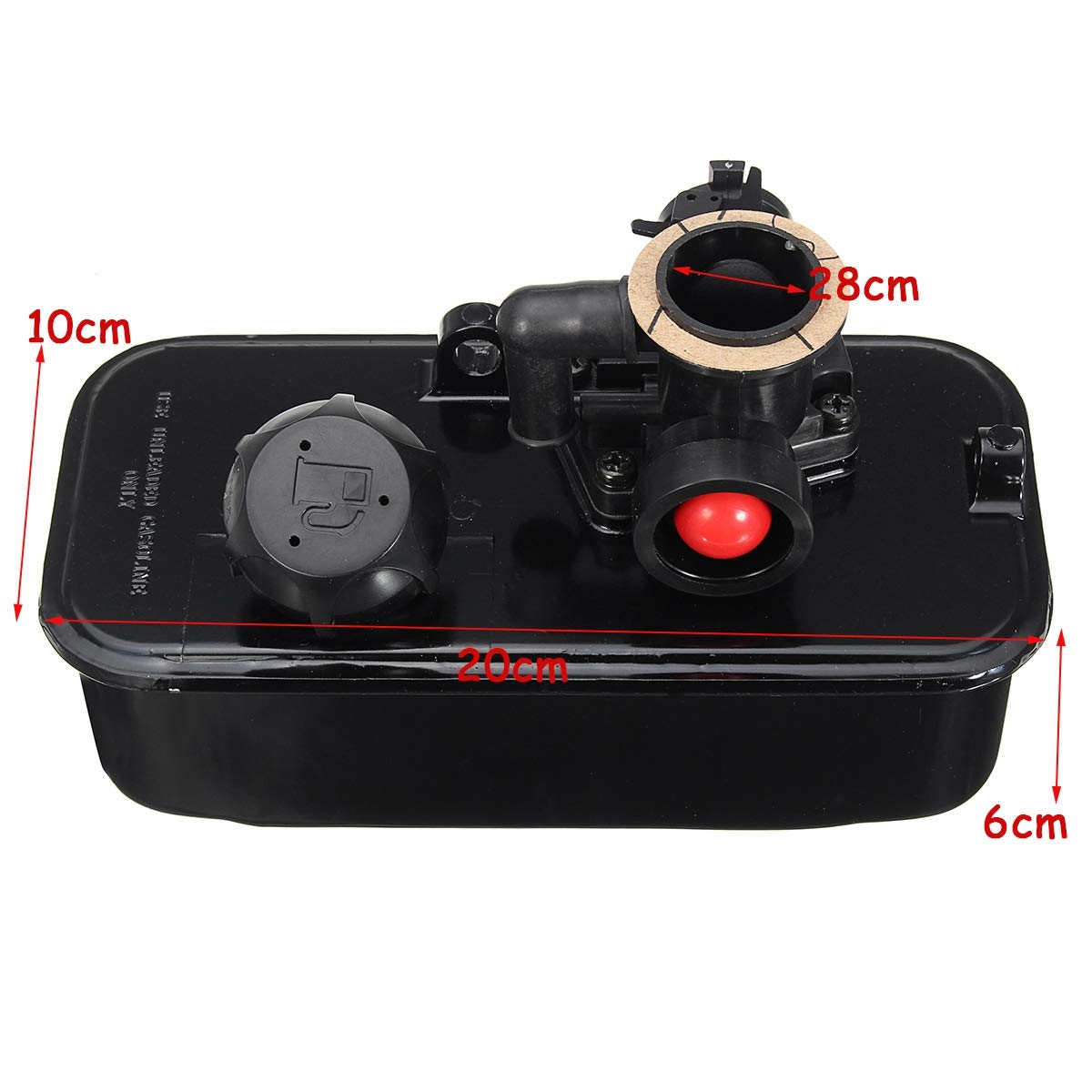 Cortacésped de Tanque de Gas Combustible Carburador Carb para Briggs & Stratton 494406 499809 498809A