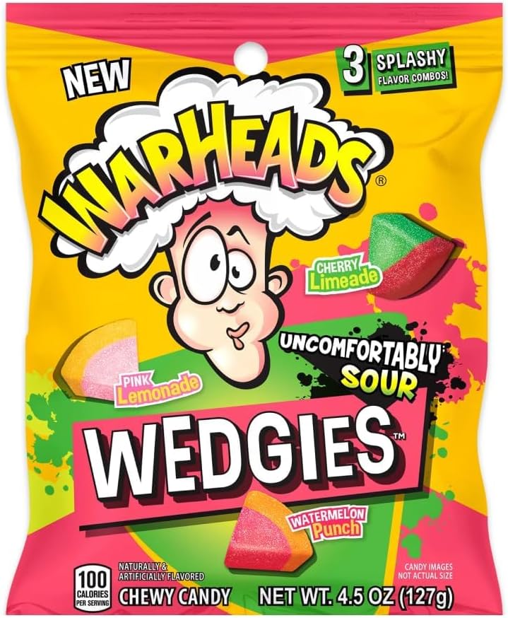 WARHEADS SOUR WEDGIES 3.5oz (99g)