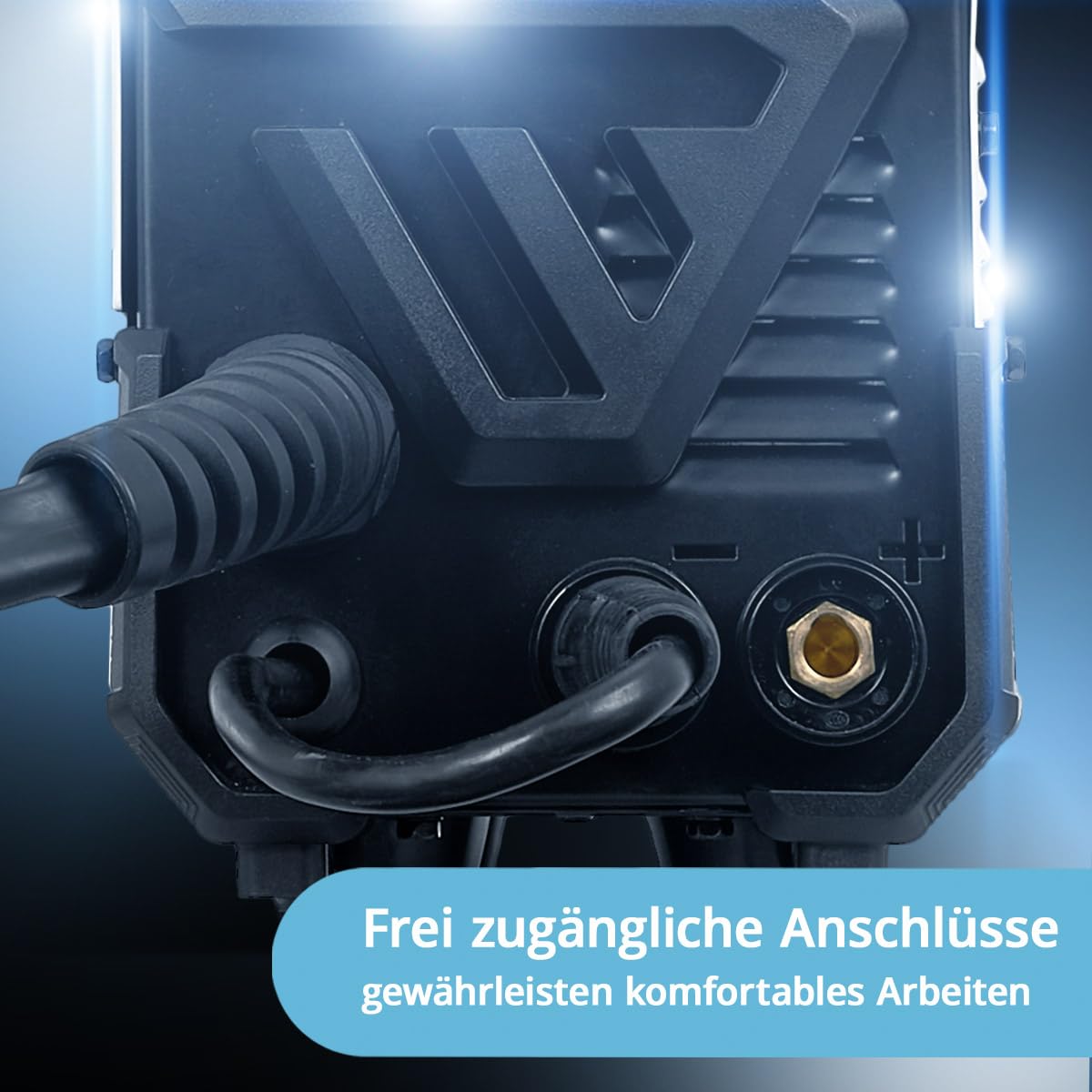 STAHLWERK Schutzgasschweißgerät MIG/MAG 160 M – Vollausstattung – kompakter 5-in-1-Kombi-Inverter mit 160 A für MIG/MAG, FLUX (Fülldrahtschweißen), MMA/E-Hand (ARC) & Lift-TIG (DC), 6,8 kg, Hotstart