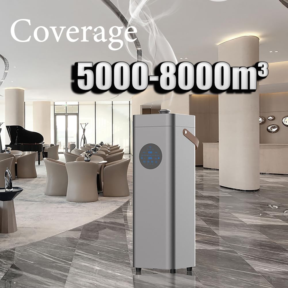 Diffuseur d'huiles essentielles, 1500 ml, machine de parfum sur sol, couverture de 4000 m², contrôle intelligent pour la maison, le bureau, le hall